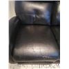 Image 2 : Leather-Style Recliner Sofa w/ 2 x Fuzzy Throw Pillows