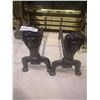 Image 1 : Antique Lion Andirons (Firedogs)