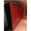 Image 1 : Large Wooden 3-Unit Office Storage Cabinet