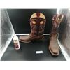 Image 1 : Ariat Cowboy Boots (Size 11EE) - Comes with Conditioner for Distressed Leather