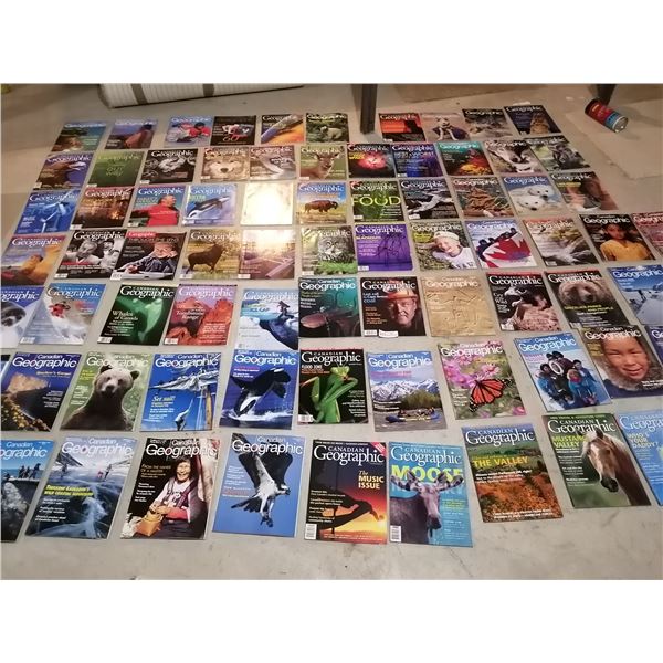 Large Collection of Canadian Geographic Magazines