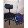 Image 1 : Office Chair and Box of Binders and Duotangs