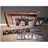 Image 1 : Framed Hockey Jigsaw Puzzle and Assorted Collectible Hockey Wall Decor