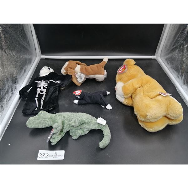 5 x Collectible Beanie Babies