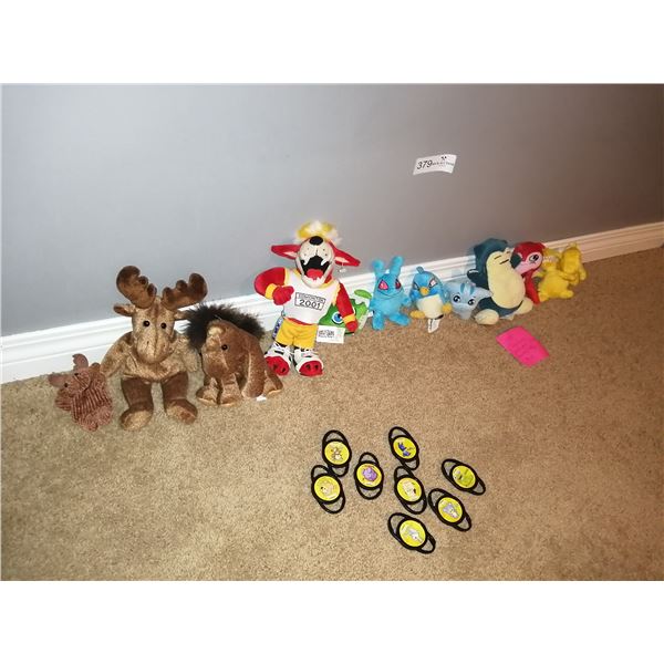 Assortment of Collectible Stuffed Animals (NeoPets, Pokemon, Creature Comforts, Mary Meyer)