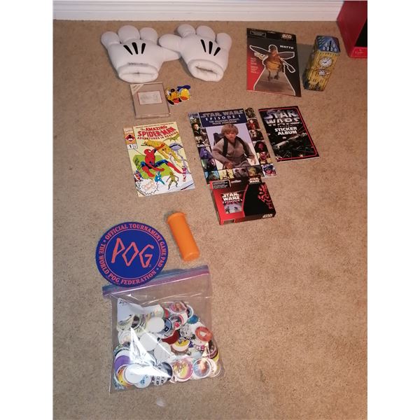 Disney, Star Wars, Pogs, and Other Memorabilia