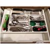 Image 2 : Assortment of Cutlery and Kitchen Utensils w/ Cutlery Organizer