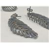 Image 3 : Sterling Silver Feather Jewelry Set