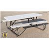 Image 1 : SEIZED ASSET: 6' LONG FOLD FLAT PICNIC TABLE