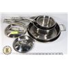Image 1 : LOT OF KIRKLAND SIGNATURE STAINLESS STEEL COOKWARE
