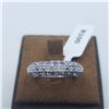Image 1 : SILVER TANZANITE AND WHITE TOPAZ(0.8CT) RING