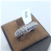 Image 2 : SILVER TANZANITE AND WHITE TOPAZ(0.8CT) RING