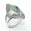 Image 3 : SILVER TURQUOISE(2.7CT) HAND MADE RING
