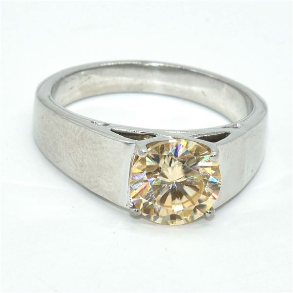 SILVER MOISSANITE(1.8CT) RHODIUM PLATED RING