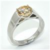 Image 3 : SILVER MOISSANITE(1.8CT) RHODIUM PLATED RING