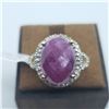 Image 1 : SILVER TANZANITE AND PINK MORGANITE(5.1CT) RING