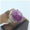 Image 2 : SILVER TANZANITE AND PINK MORGANITE(5.1CT) RING