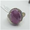 Image 3 : SILVER TANZANITE AND PINK MORGANITE(5.1CT) RING