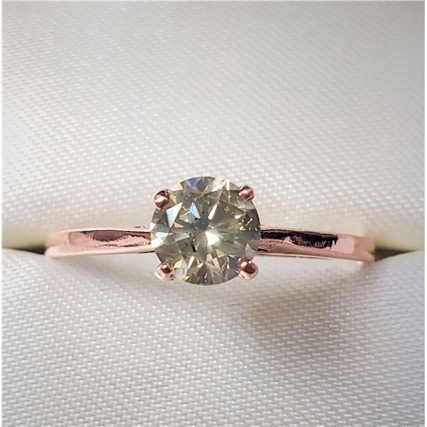 10K ROSE GOLD DIAMOND (0.61CT,SI1,YELLOWISH