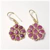 Image 1 : SILVER RUBY EARRINGS