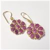 Image 3 : SILVER RUBY EARRINGS