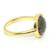 Image 2 : GPSS LABRADORITE CZ(4.35CT) RHODIUM PLATED RING