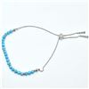 Image 3 : SILVER TURQUOISE(6.3CT) RHODIUM PLATED BRACELET
