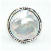 Image 1 : SILVER PEARL(12.6CT) RHODIUM PLATED RING