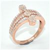 Image 3 : RGPSS MOISSANITE(1.35CT) ROSE GOLD PLATED RING