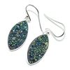 Image 3 : SILVER RAINBOW  DRUZY(15.3CT) HAND MADE EARRINGS