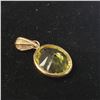 Image 4 : 14K YELLOW GOLD LEMON QUARTZ(3.8CT) PENDANT