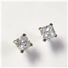 Image 2 : 14K YELLOW GOLD CUBIC ZIRCONIA EARRINGS