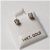 Image 9 : 14K WHITE GOLD DIAMOND (0.42CT,SI2-I1,F-G)EARRINGS