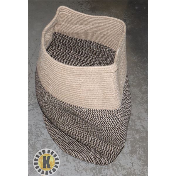 GIANT FABRIC BLANKET TOTE/ BASKET