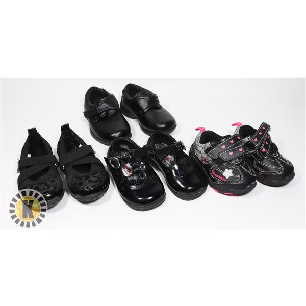 4 PAIRS ASSORTED GIRLS SHOES