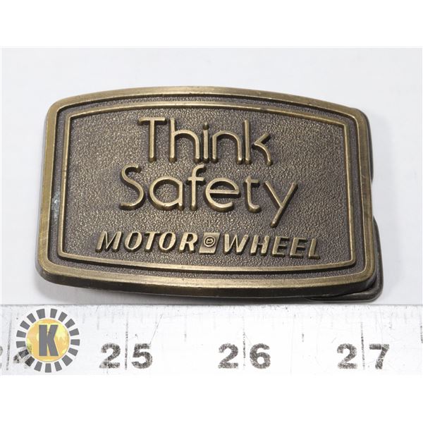 THINK SAFETY MOTOR WHEEL COLLECTOR BELT  BUCKLE