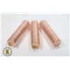 Image 1 : THREE ROLLS OF UNCIRCULATED 2010 CANADIAN PENNIES