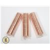 Image 1 : THREE ROLLS OF UNCIRCULATED 2007 CANADIAN PENNIES