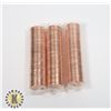Image 1 : THREE ROLLS OF UNCIRCULATED 2007 CANADIAN PENNIES