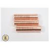 Image 1 : THREE ROLLS OF UNCIRCULATED 2008 CANADIAN PENNIES