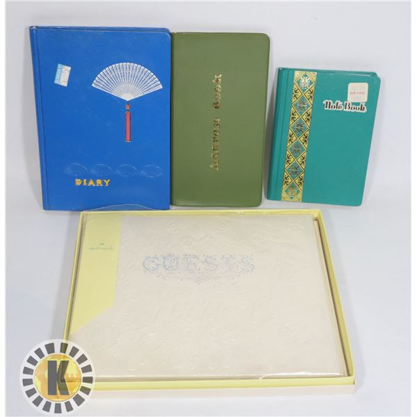 GUEST BOOK, NOTE PAD, DIARY,  ADDRESS BOOK