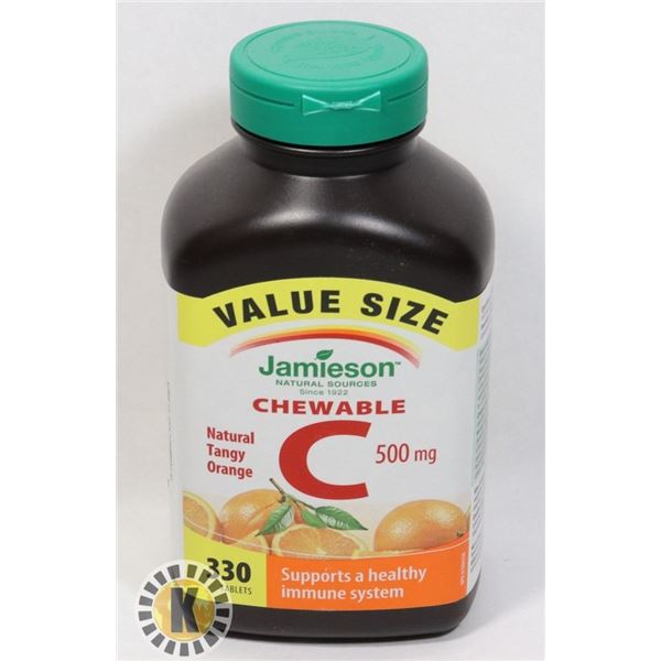 JAMIESON VITAMIN C CHEWABLE 330 TABLETS