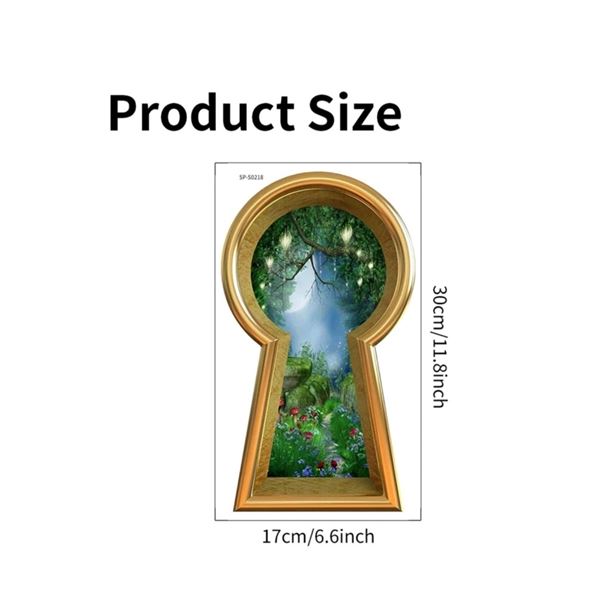 NEW KEY HOLE THEME WALL STICKER