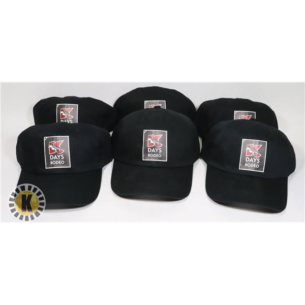 SIX NEW K-DAYS RODEO ADJUSTABLE SIZE BALL CAPS