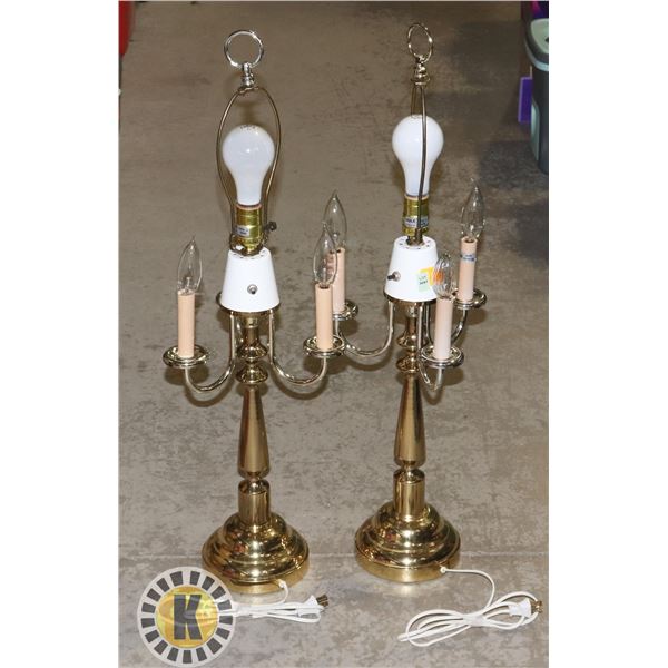 LOT OF 2 MATCHING ESTATE LAMPS