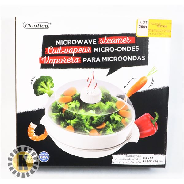NEW MICROWAVE STREAMER FOR MICROWAVE ONLY