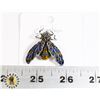 Image 1 : NEW VINTAGE STYLE BEE BROOCH WITH RHINESTONES