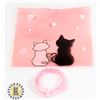 Image 1 : NEW MARBLE LOOK HALF HEXAGON PINK RESIN RING