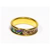 Image 1 : NEW COMFORT BAND ABALONE LOOK RING