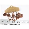Image 1 : NEW 3 PC EARRING SET ROSE GOLD TONE